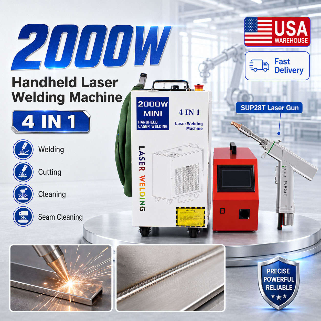 Laser Soldering Machine Handheld - BWT 2000W Fiber Lazer Kaynak Makinesi