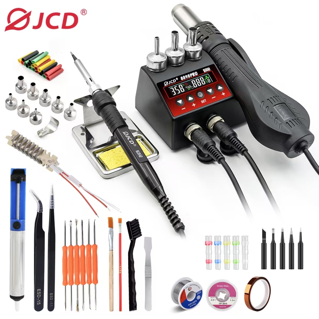 2 In 1 Soldering Rework Station 750W - 750 W SMD Rework Lehimleme İstasyonu