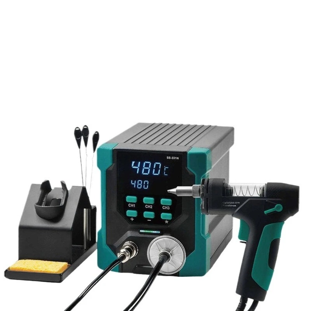 Desoldering Pump Electric Vacuum Station - 220V SS-331 LCD Elektrikli Lehim Sökme