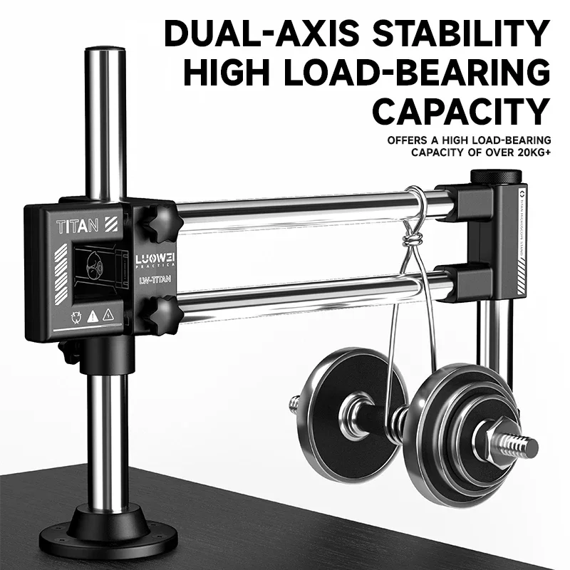 Articulating Arm Boom Stand Microscope - LUOWEI LW-GK02 Biaxal Çift Bomlu Mikroskop