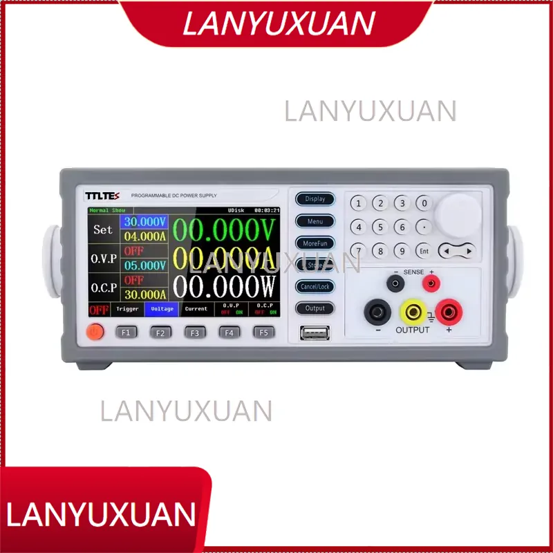 High Precision Dc Power Supply 30V 10A - TDPE-L303/5/10SPL5 Yüksek Hassasiyetli Programlanabilir Renkli Ekranlı