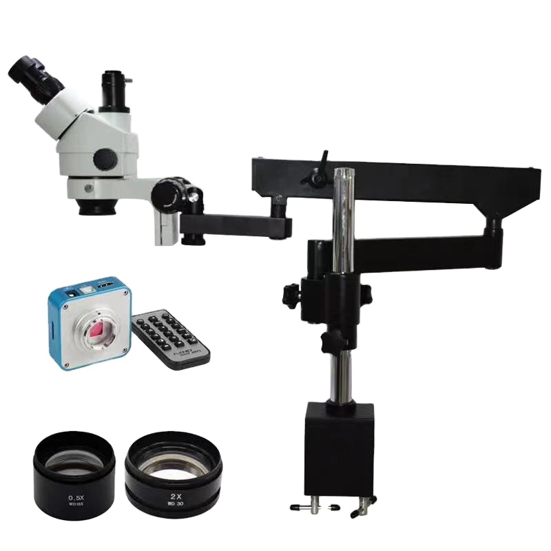 Articulating Arm Boom Stand Microscope - 48MP 3.5X-90X Esnek Hareketli Eklemli Kol