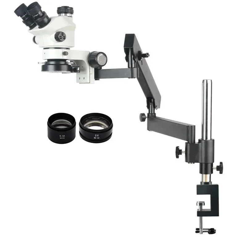 Articulating Arm Boom Stand Microscope - 2026 Yeni 3.5X-100X Esnek Eklemli Kol