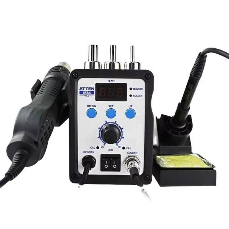 2 In 1 Soldering Rework Station 750W - ATTEN AT8586 2'si 1 Arada 750W
