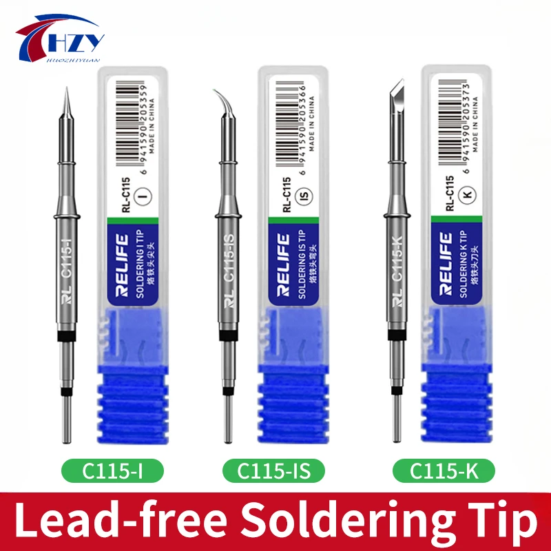 C115 Nano Soldering Iron Station - RELIFE C115-K/I/IS Nano seviye Evrensel T115