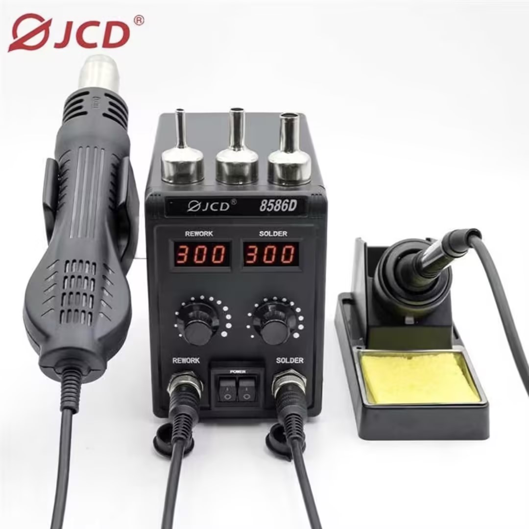 2 In 1 Soldering Rework Station 750W - JCD 8586D 2'si 1 arada Lehimleme