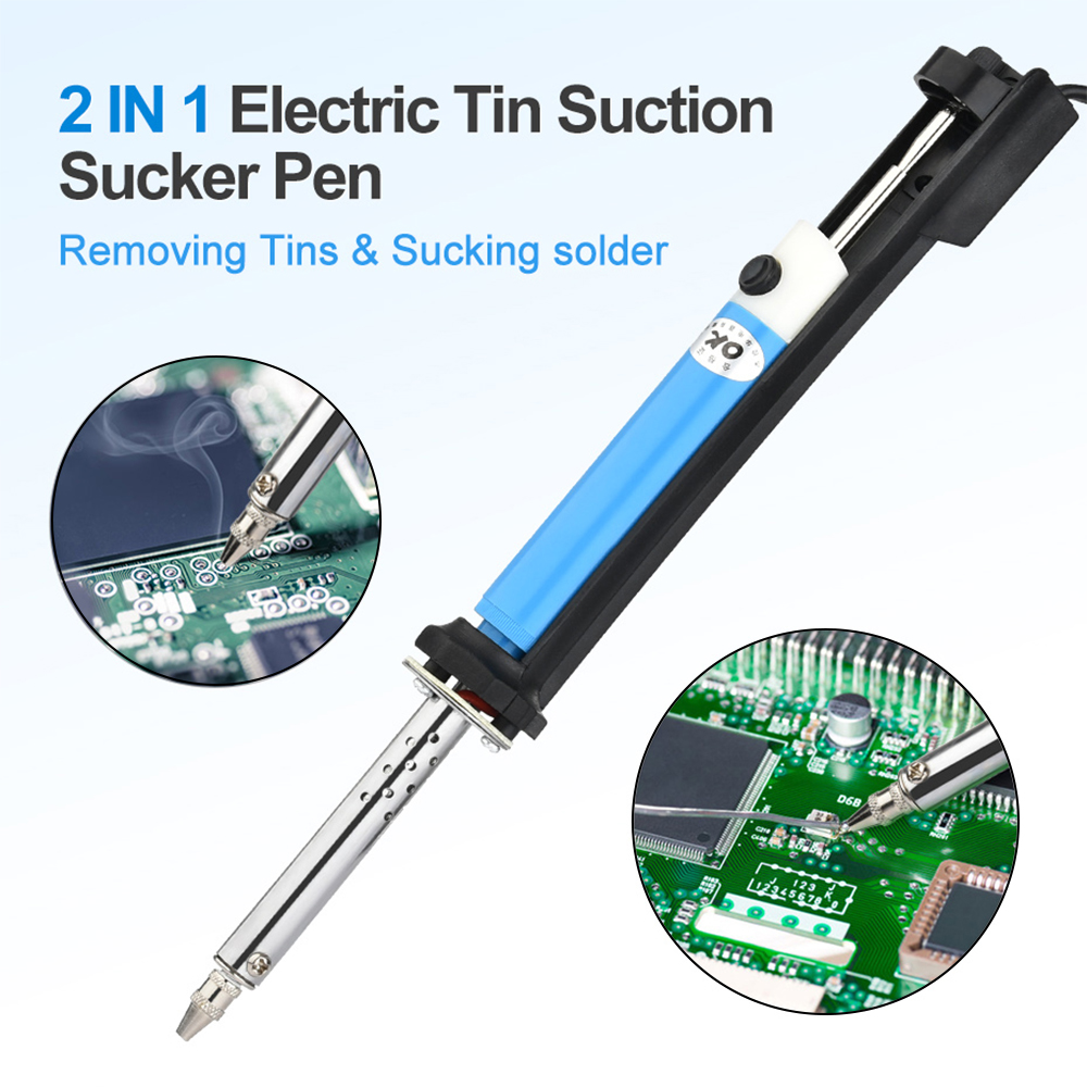 Desoldering Pump Electric Vacuum Station - AC 110V/220V Elektrikli Lehim Sökme Makinesi