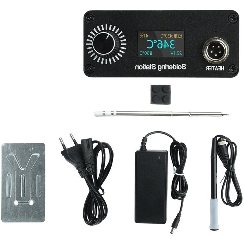 T12 Soldering Station Oled - B03C-T12 Dijital Lehimleme İstasyonu Taşınabilir Mini
