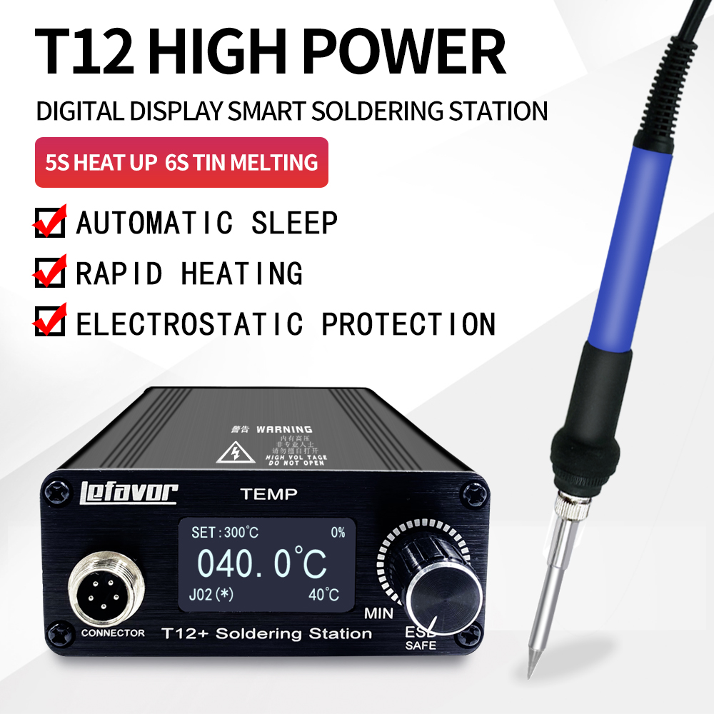 T12 Soldering Station Oled - T12 + Lehimleme İstasyonu havya 1.3