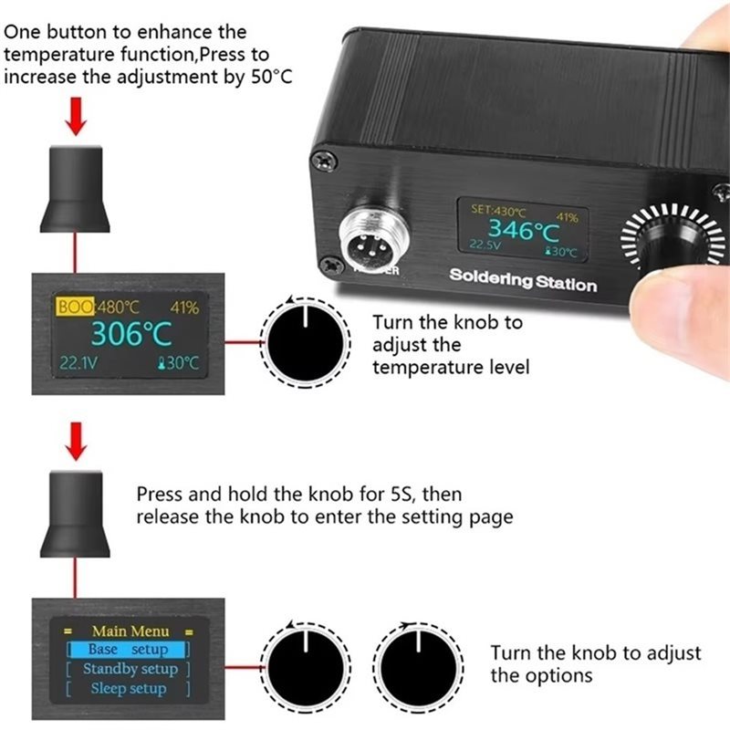 【A56X】T12 Taşınabilir Mini Dij - T12 Soldering Station Oled incelemesi ve fiyatı