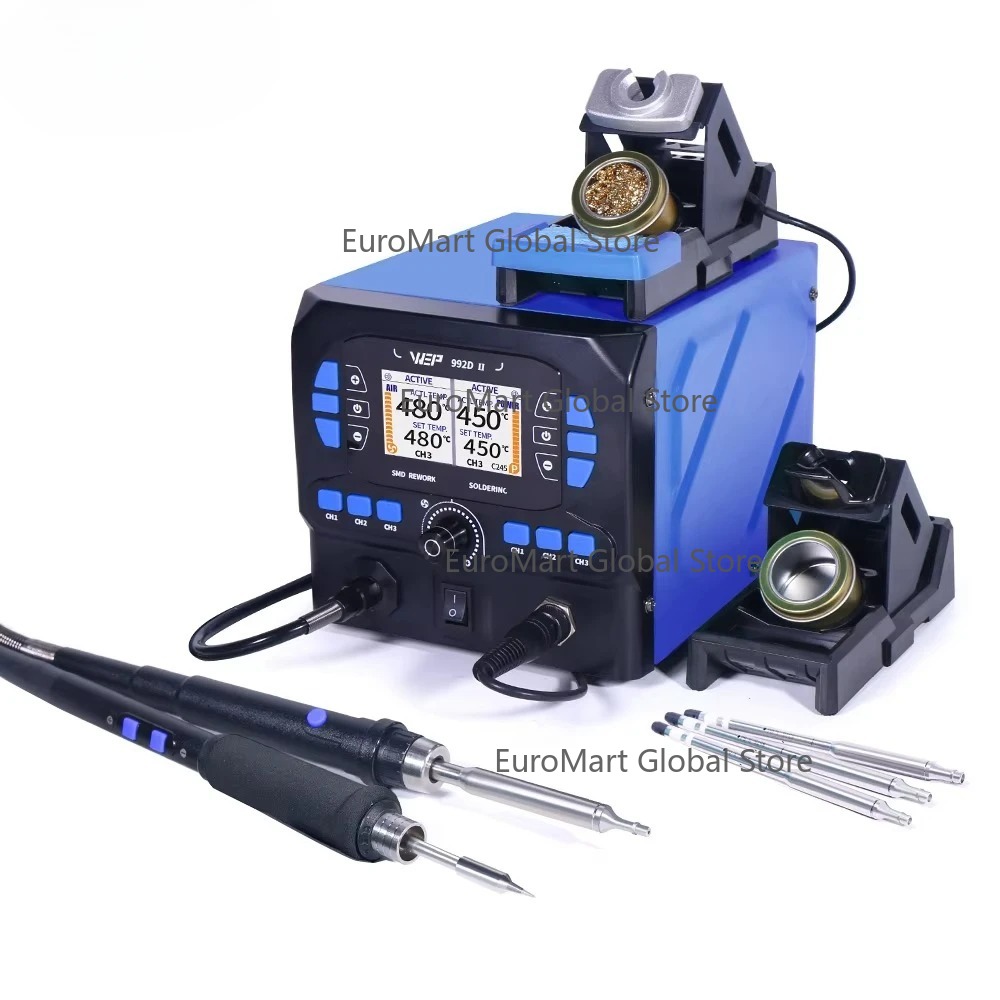 992D-II 2'si 1 Arada LCD Ekran - C210 Precision Soldering Station incelemesi ve fiyatı