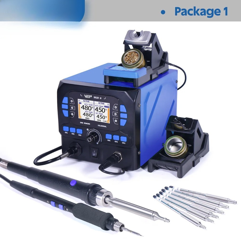 992D-II 2'si 1 Arada LCD Ekran - C210 Precision Soldering Station incelemesi ve fiyatı