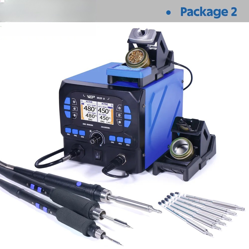992D-II 2'si 1 Arada LCD Ekran - C210 Precision Soldering Station incelemesi ve fiyatı