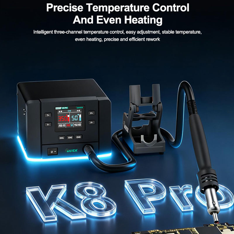 QUICK K8 Pro Akıllı Sıcak Hava - Infrared Bga Rework Station incelemesi ve fiyatı