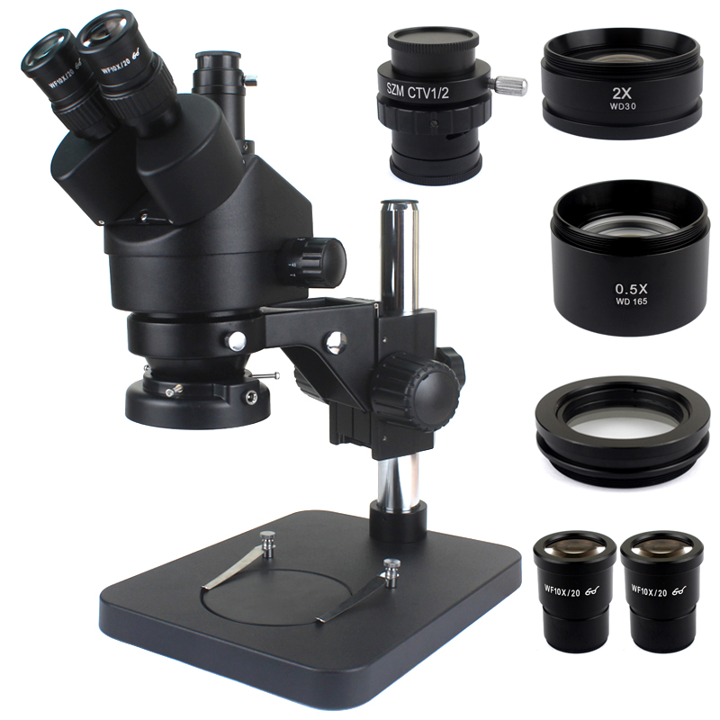Telefon PCB Lehimleme Onarım L - Trinocular Stereo Microscope 7X-45X incelemesi ve fiyatı