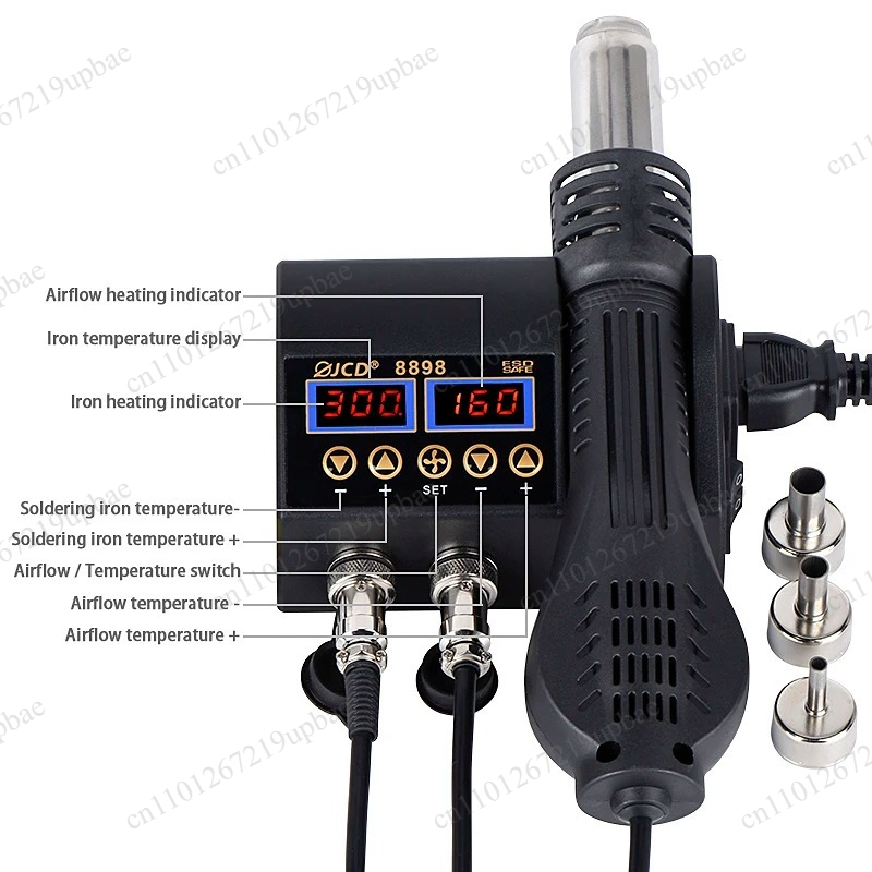 8898 2'si 1 arada 750W LCD Dij - 2 In 1 Soldering Rework Station 750W incelemesi ve fiyatı