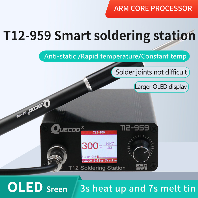 T12-959 V5.1 Lehimleme İstasyo - T12 Soldering Station Oled incelemesi ve fiyatı