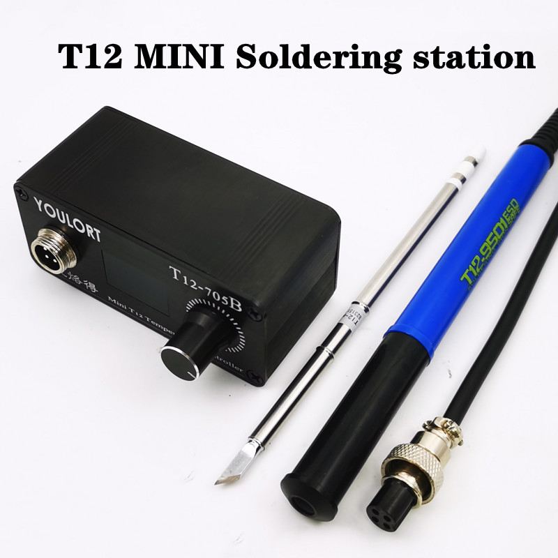 MINI T12-705B Havya istasyonu  - T12 Soldering Station Oled incelemesi ve fiyatı
