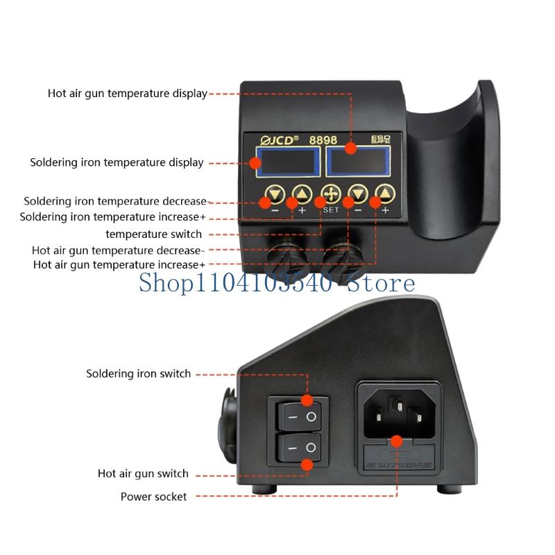 02DC 750W Lehimleme İstasyonu  - 2 In 1 Soldering Rework Station 750W incelemesi ve fiyatı