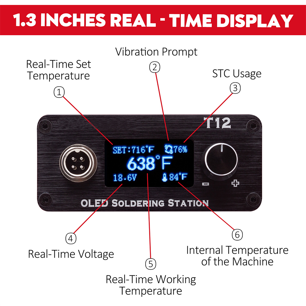 OLED T12 Havya İstasyonu Ayarl - T12 Soldering Station Oled incelemesi ve fiyatı