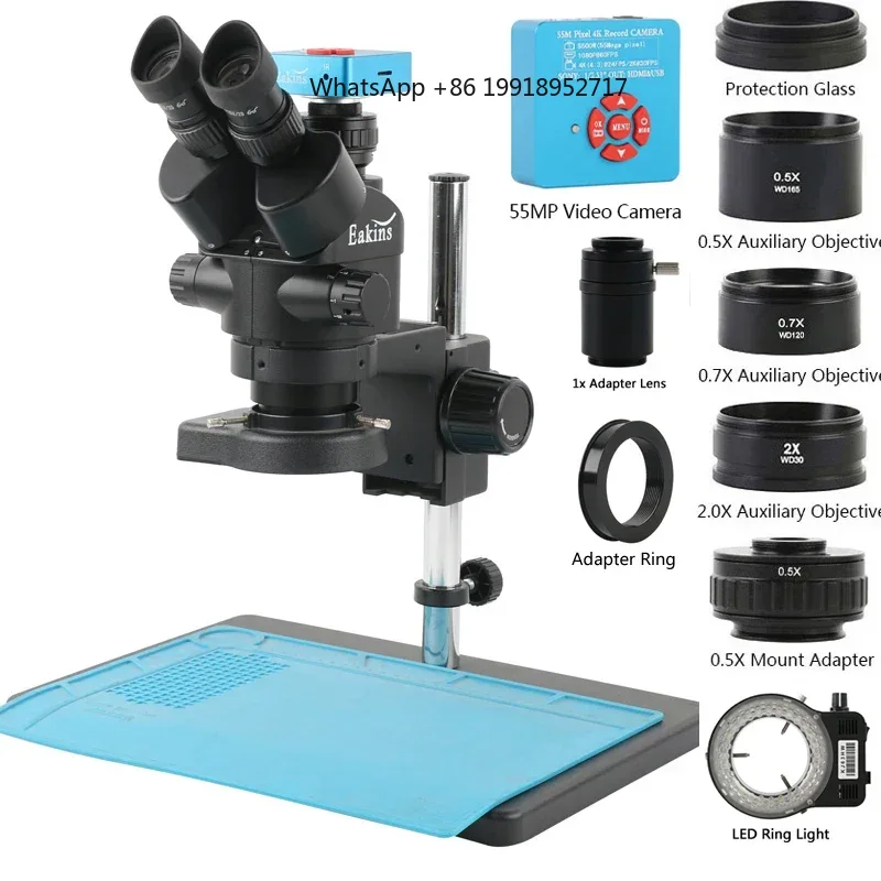 Eakins Zoom 3.5-90X Trinoküler - Simul-Focal Industrial Microscope 4K Hdmi incelemesi ve fiyatı