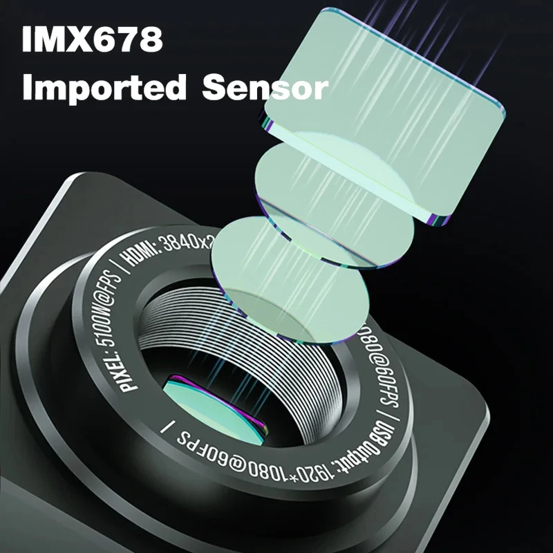 Yeni mekanik IMX 307/415/678 P - 4K Microscope Camera Sony Sensor incelemesi ve fiyatı