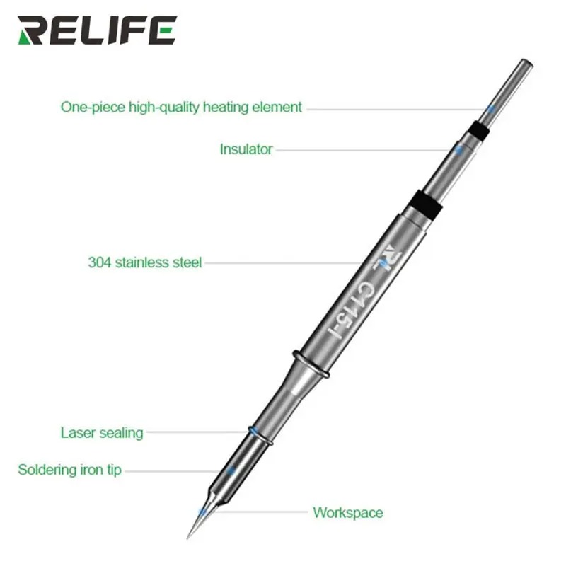 RELIFE C115-K/I/IS Nano seviye - C115 Nano Soldering Iron Station incelemesi ve fiyatı