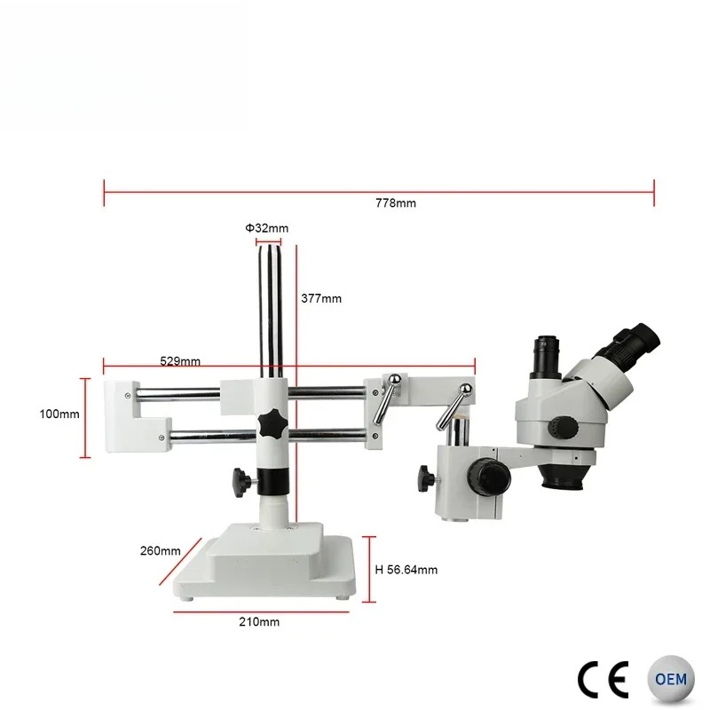 2026/Kaisi 7X-45X Zoom Elektro - Trinocular Stereo Microscope 7X-45X incelemesi ve fiyatı