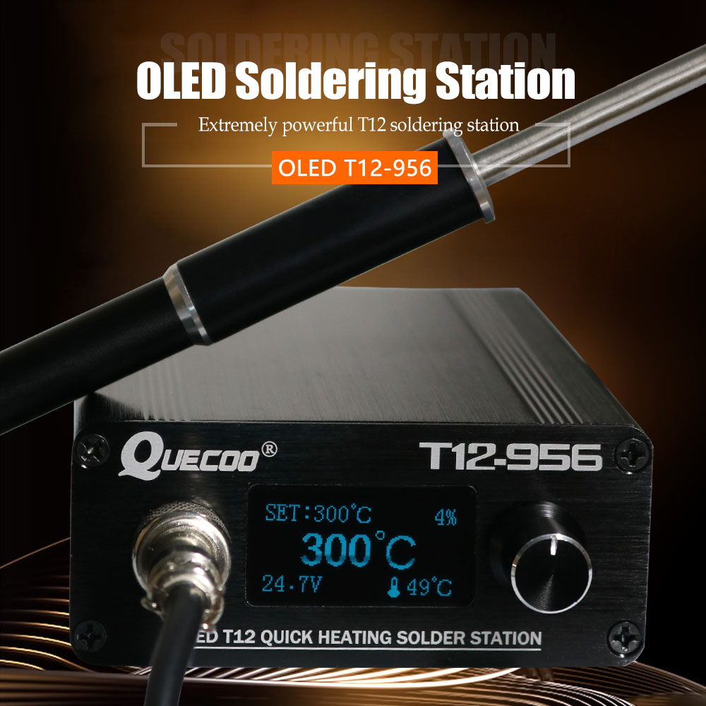 QUECOO T12-956 Lehimleme Dijit - T12 Soldering Station Oled incelemesi ve fiyatı