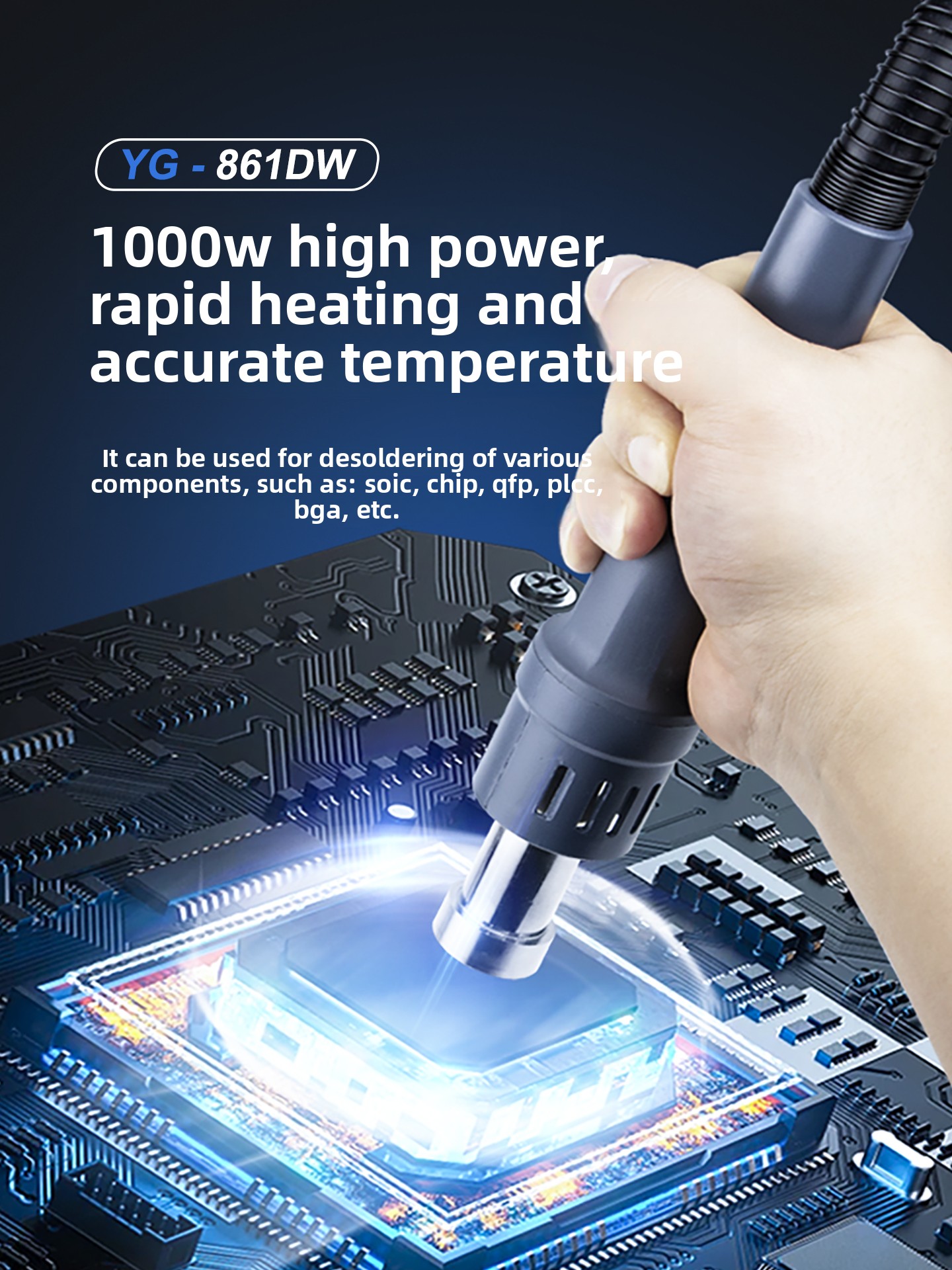 861DW 1000W Endüstriyel Sıcak  - Hot Air Rework Station 861Dw incelemesi ve fiyatı